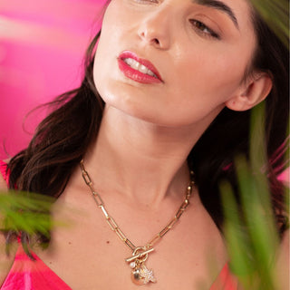 Shell & Starfish Charm Necklace