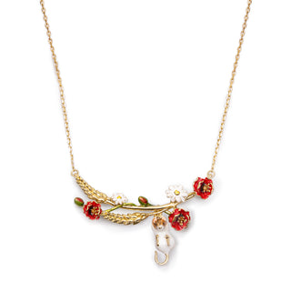 Harvest Mouse & Corn Necklace