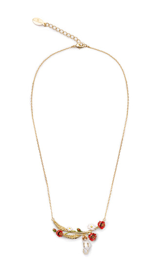 Harvest Mouse & Corn Necklace