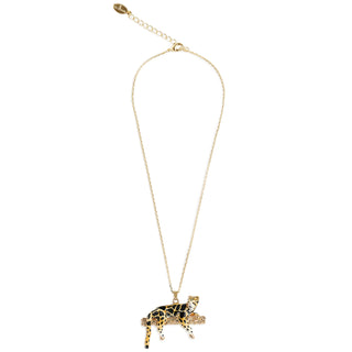 Leopard on a Branch Necklace