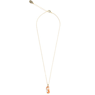 Fox Drop Pendant on Gold Necklace
