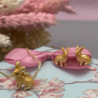 Enamel Rabbit Pendant