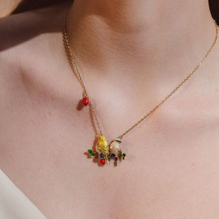 Goldcrest & Coal Tit In Harmony Pendant