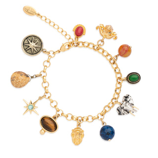 Savannah Animal Head Charm Bracelet