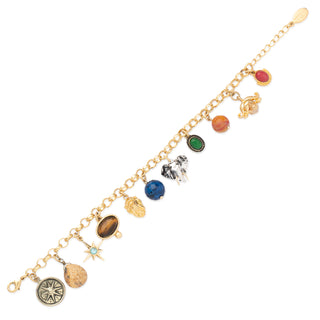 Savannah Animal Head Charm Bracelet