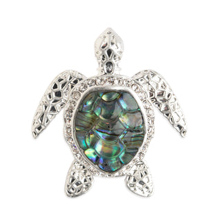Turtle Brooch - Silver