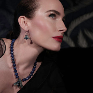 Vintage Moth Drop Earrings