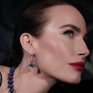 Vintage Moth Drop Earrings