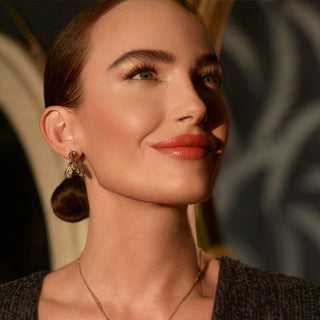 Bejewelled Moth Drop Earrings