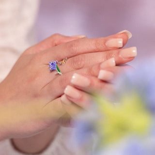 Bluebell and Butterfly Ring