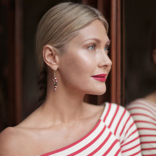 Candy Cane Drop Earrings