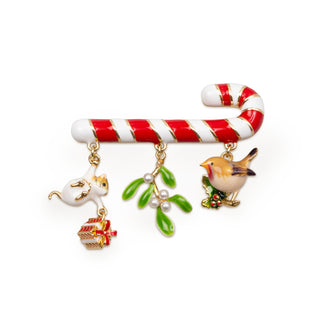 Candy Cane Brooch