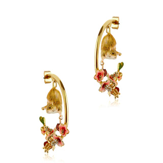 Conker Mouse Gold Hoop Earrings
