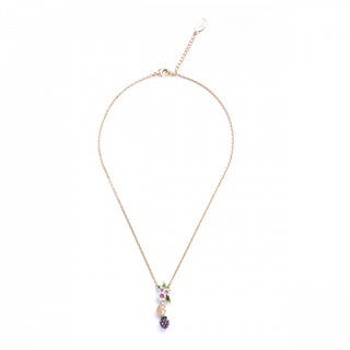 Blackberry & Mouse Pendant showing full length with delicate detailing