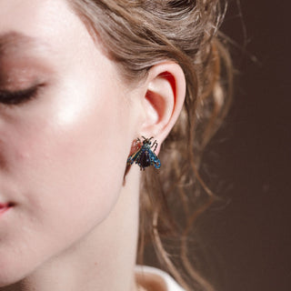 Vintage Moth Studs