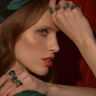 Bejewelled Beetle Ring