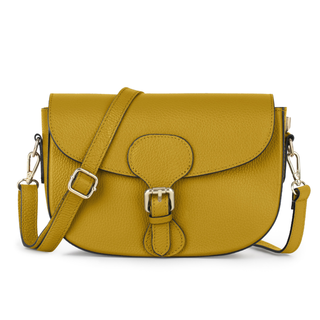 Alice Leather Crossbody Bag- Ochre
