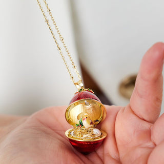 Robin Egg Locket Necklace