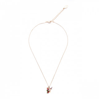 The Robin Pendant on a gold chain