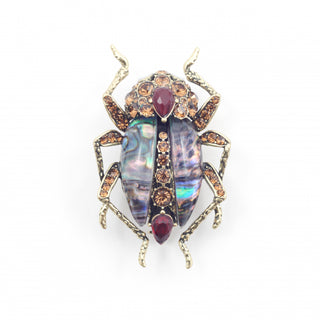 Bejewelled Beetle Statement Brooch