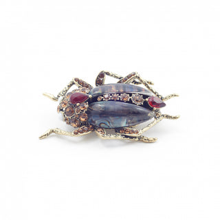 Bejewelled Beetle Statement Brooch