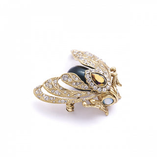 Bejewelled Moth Brooch with sparkly stones