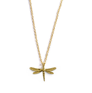 Dragonfly Pendant 925 Gold
