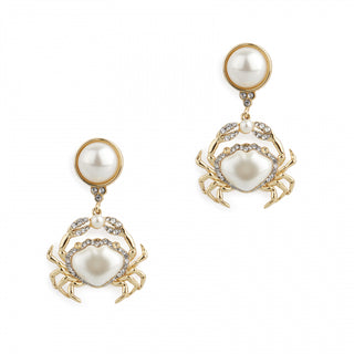 Crab Drop Earrings