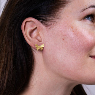 Butterfly Studs 925 Gold