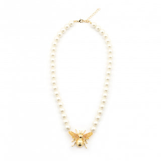 Queen Bee Pearl Necklace