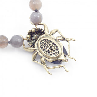 Bejewelled Beetle Statement Necklace