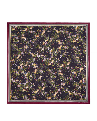Blackberry & Mouse Print Scarf - Black