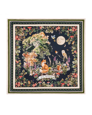 Forest Friends Narrative Scarf - Navy