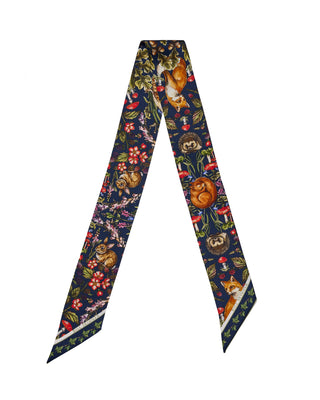Forest Friends Twilly Scarf - Navy