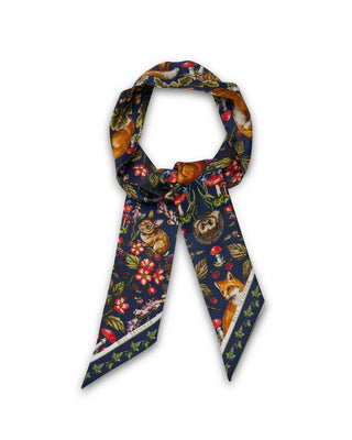 Forest Friends Twilly Scarf - Navy
