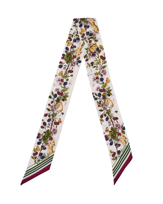 Blackberry & Mouse Twilly Scarf - Ivory