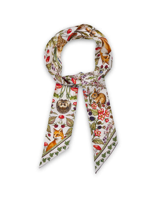 Forest Friends Twilly Scarf - Ivory