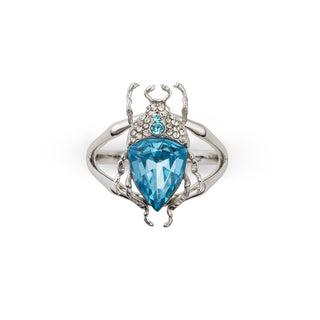 Vintage Blue Bug Ring
