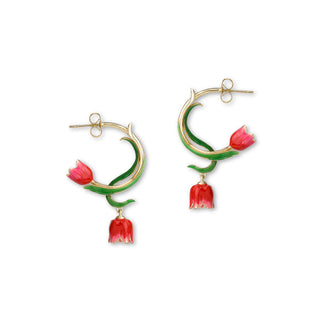 Tulip Hoop Earrings