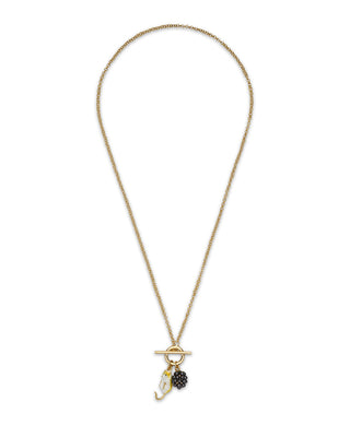 Blackberry & Mouse T Bar Necklace