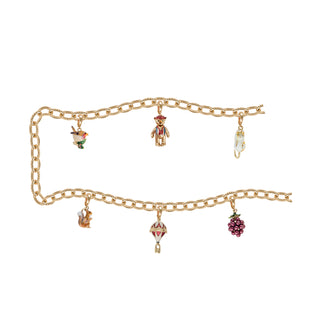 Diamond Cut Charm Bracelet