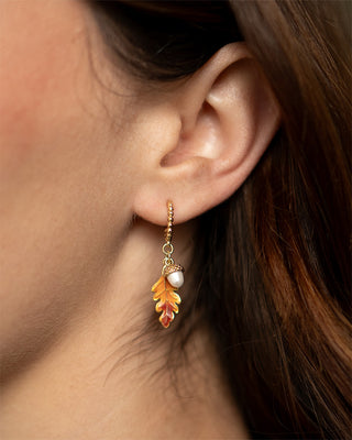Acorn & Oak Drop Earrings