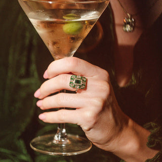 Emerald Art Deco Ring