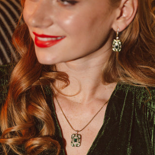 Emerald Art Deco Pendant