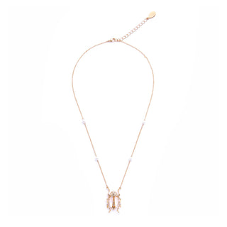 Bejewelled Beetle Pendant - White