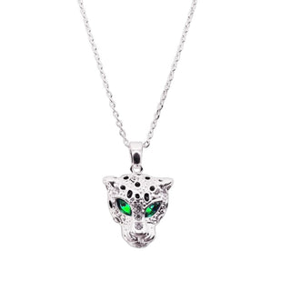 Bejewelled Leopard Pendant Necklace