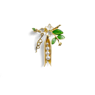 Peapod Brooch
