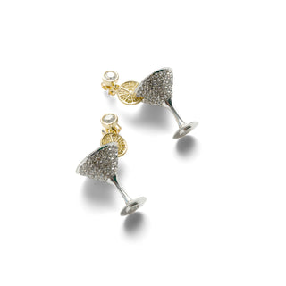 Cocktail Glass Drop Earrings