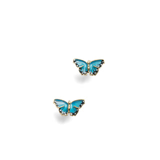Blue Butterfly Studs