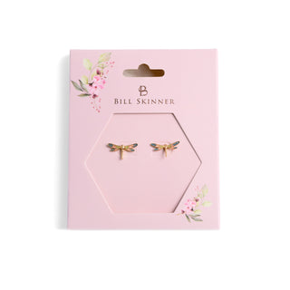 Enamel Dragonfly Studs
